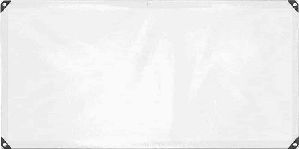 Transparente Plane mit Ösen 1x2 m Polyethylen