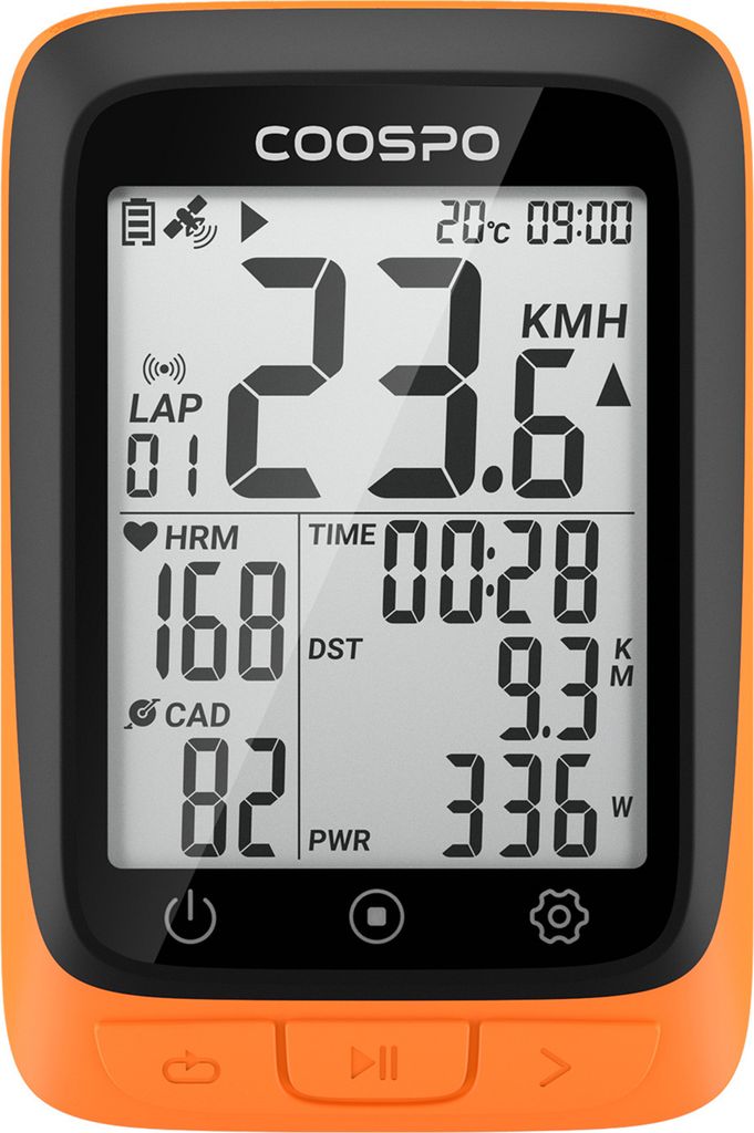 Coospo Fahrradcomputer, kabelloser GPS-Fahrrad-Tachometer Produktbild 
