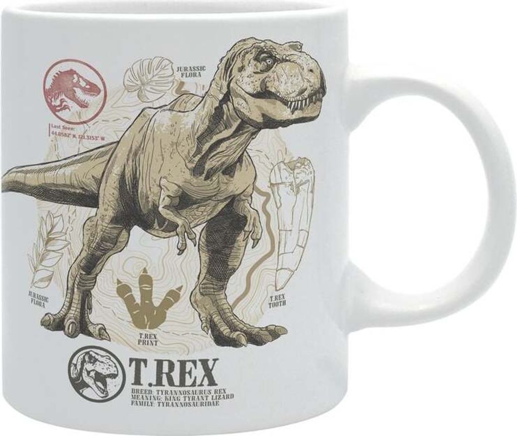 JURASSIC WORLD - Tasse - 320 ml - Paleontology - subli - with box