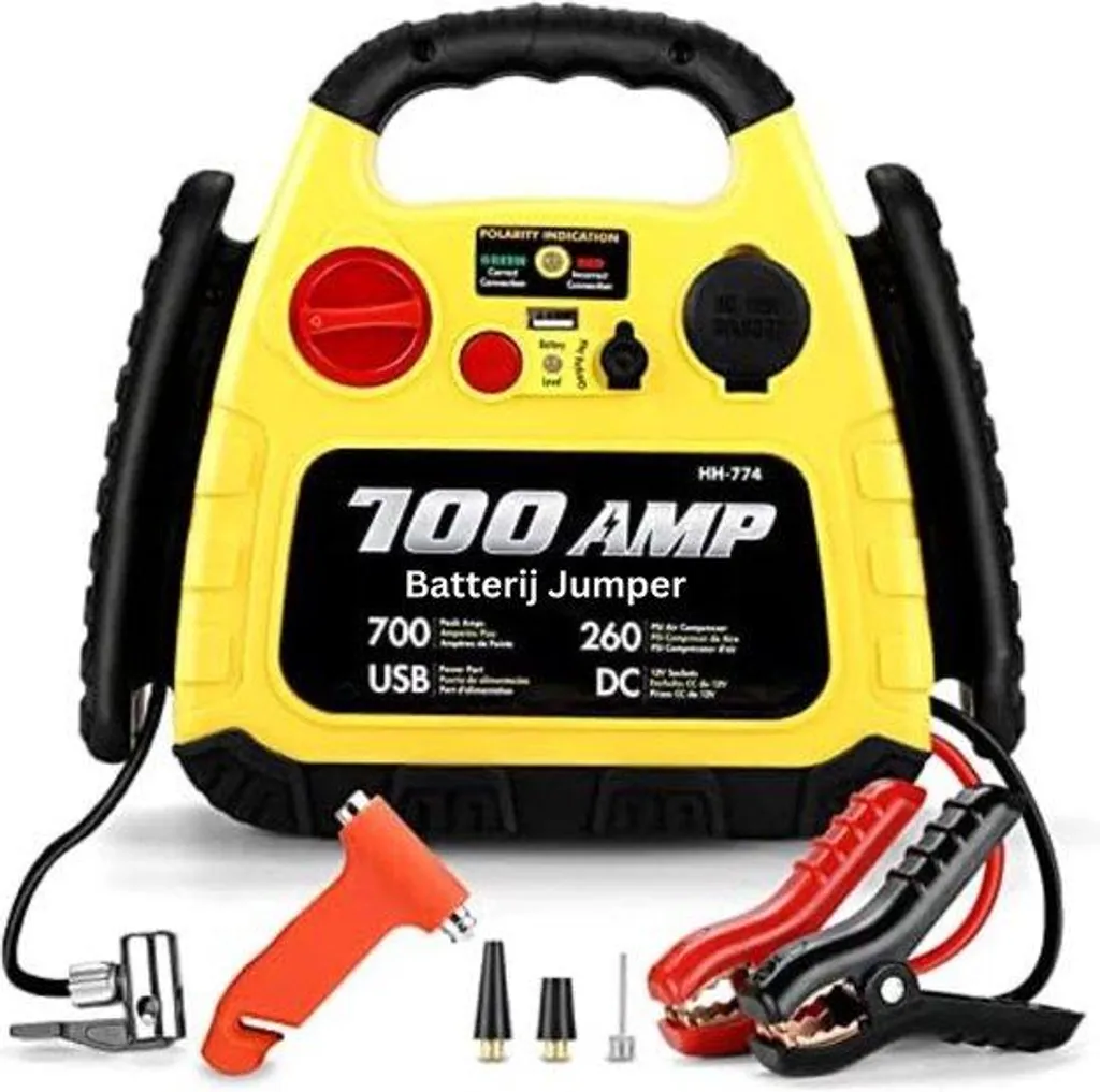 Démarreur de secours pour panne de batterie et pneu dégonflé