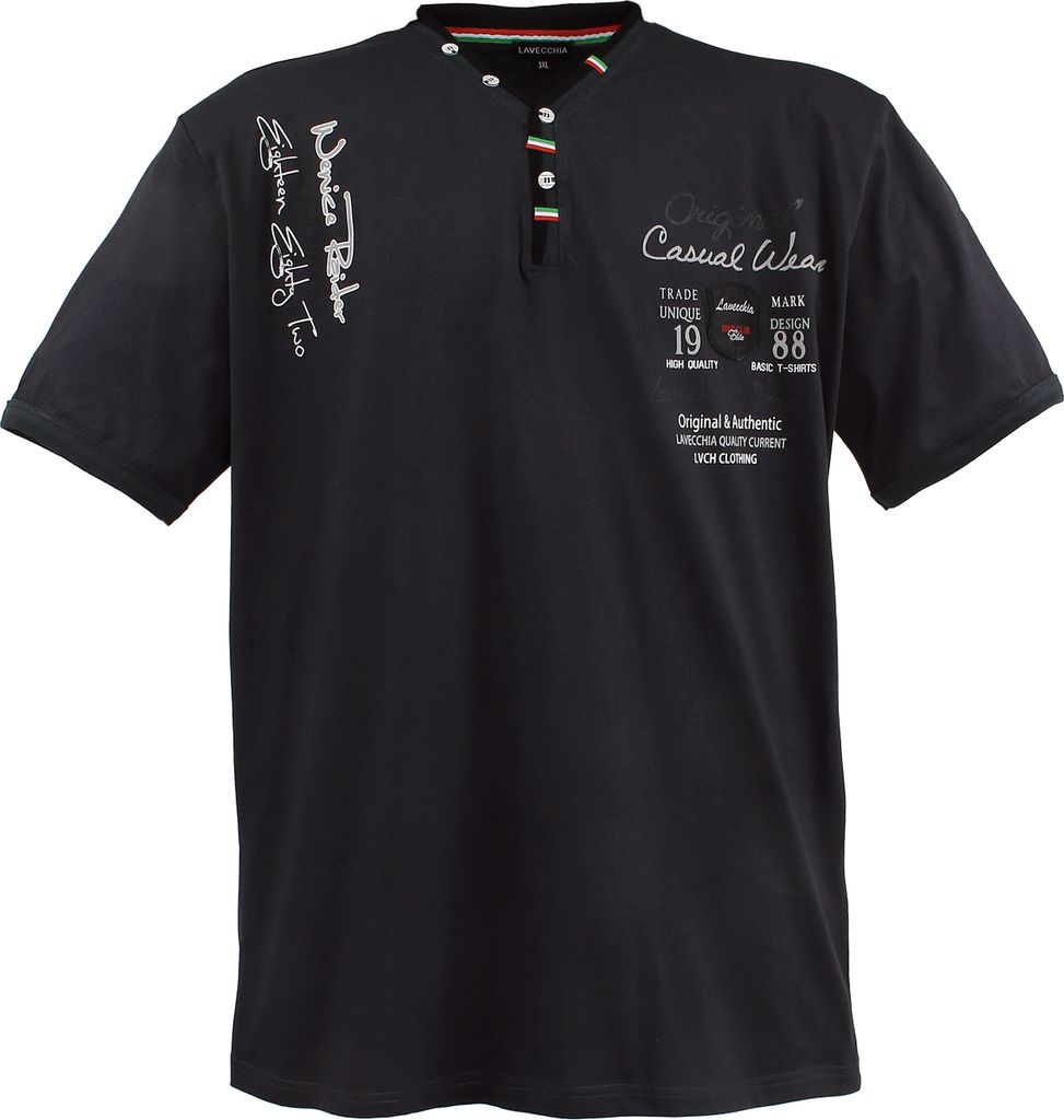 Lavecchia Herren T-Shirt LV-2042 (Anthrazit, 4XL)