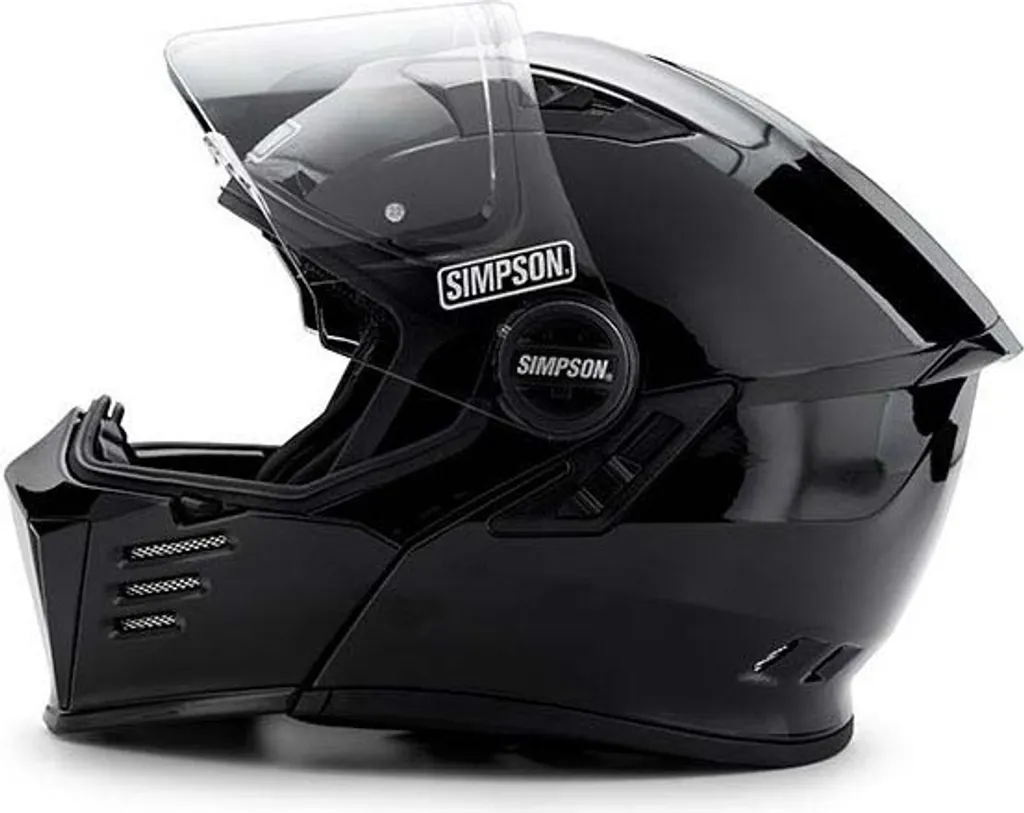 Casque de Moto Modulable Simpson Darksome Solid 06 Noir Mat XL 62 - 4