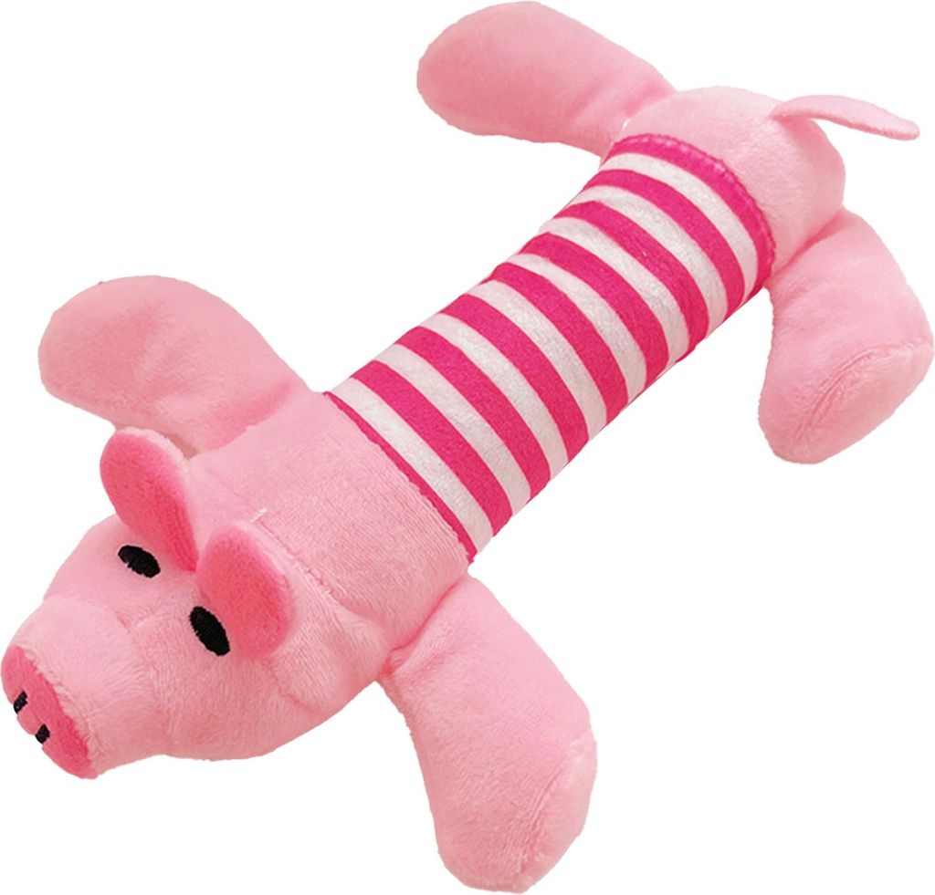 Fliegendes Schwein, Haustier-Plüschtier, interaktives, quietschendes, gefülltes Kauen zur Angstreduzierung für Hunde und Katzen