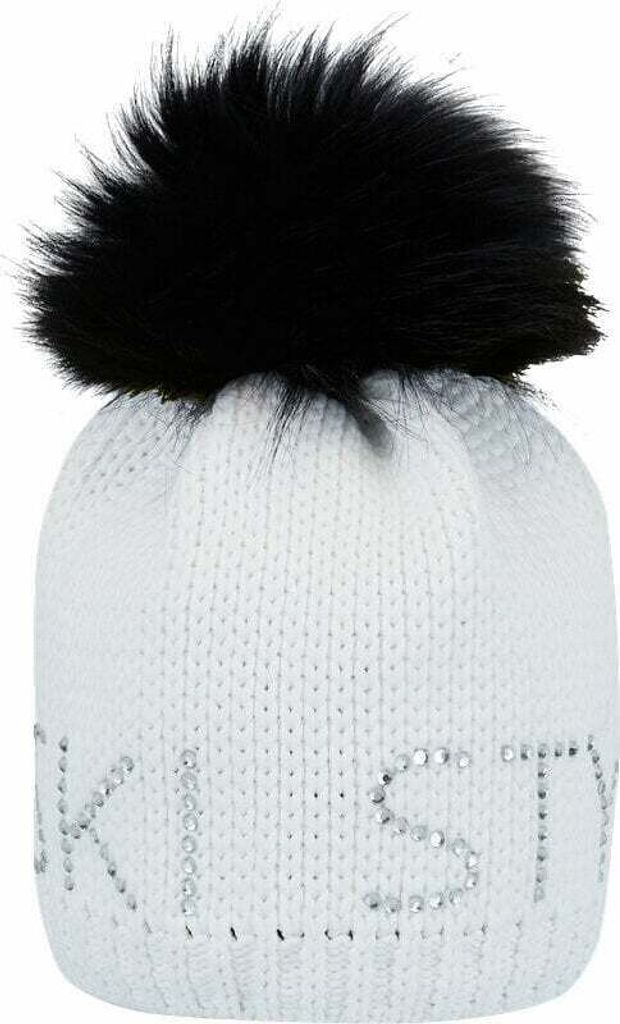 Sportalm Aris Ski Womens Beanie with Fur Optical White UNI Ski Mütze