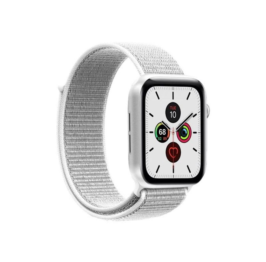 PURO AW40SPORTWHI, Band, Smartwatch, Weiß, Apple, Watch 38/40 mm, Nylon