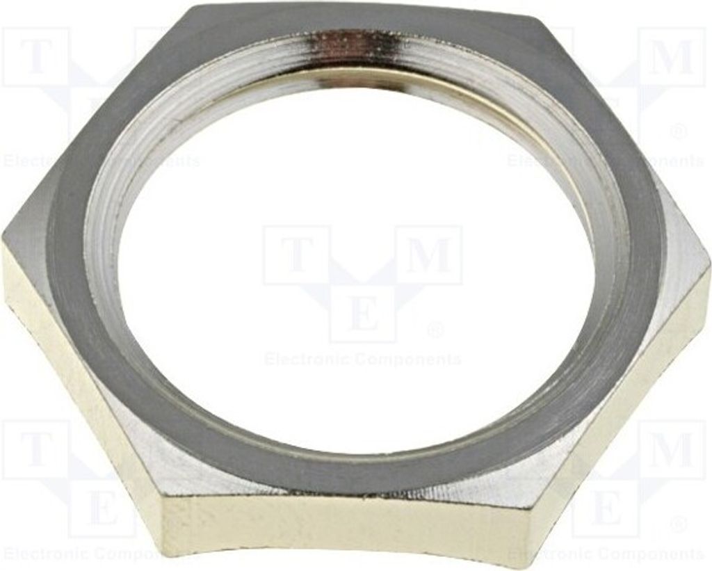 1x M20 Messing Nickel mit Erdung Thk: 3,7mm Steigung: 1,5 52103320 Verschraubung