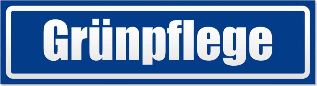 Grünpflege invertiert Magnetschild Schild magnetisch