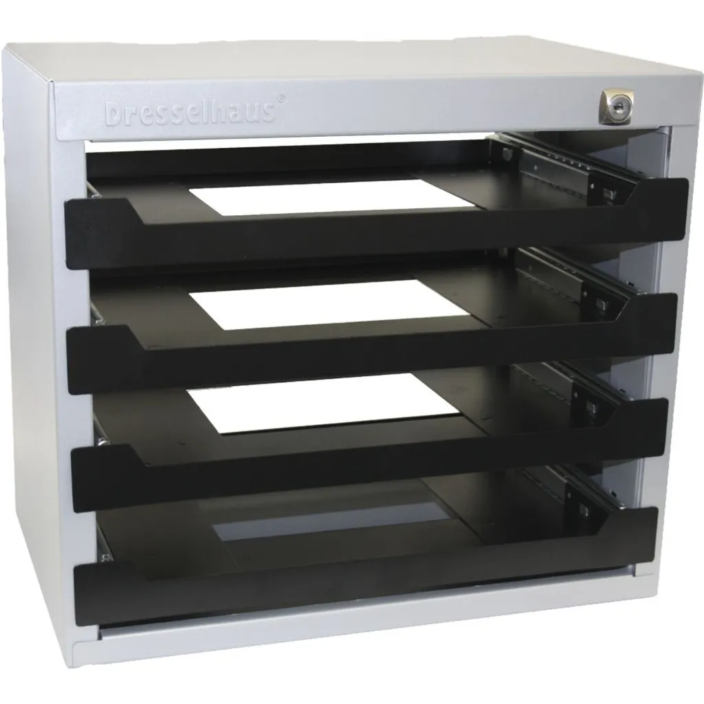 Armoire d'assortiment Dresselhaus vide avec 4 compartiments et verrou
