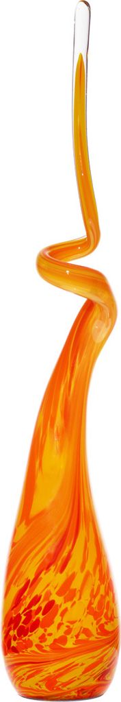 Gartenskulptur Glasspirale 55cm orange