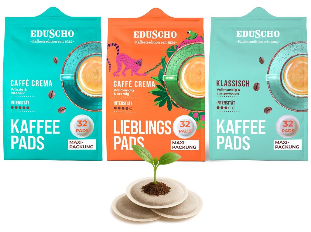 Eduscho Kaffeepadmix Probierset Vielfaltspaket, Produktbild 
