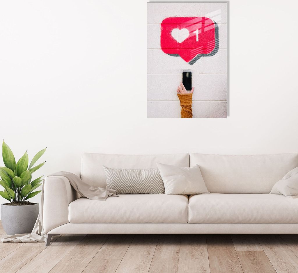 Wallity, UV-635 - 70 x 100, Nachbildungative Malerei aus gehärtetem Glas, Mehrfarbig, 100 % gehärtetes Glas, 70 x 100 cm