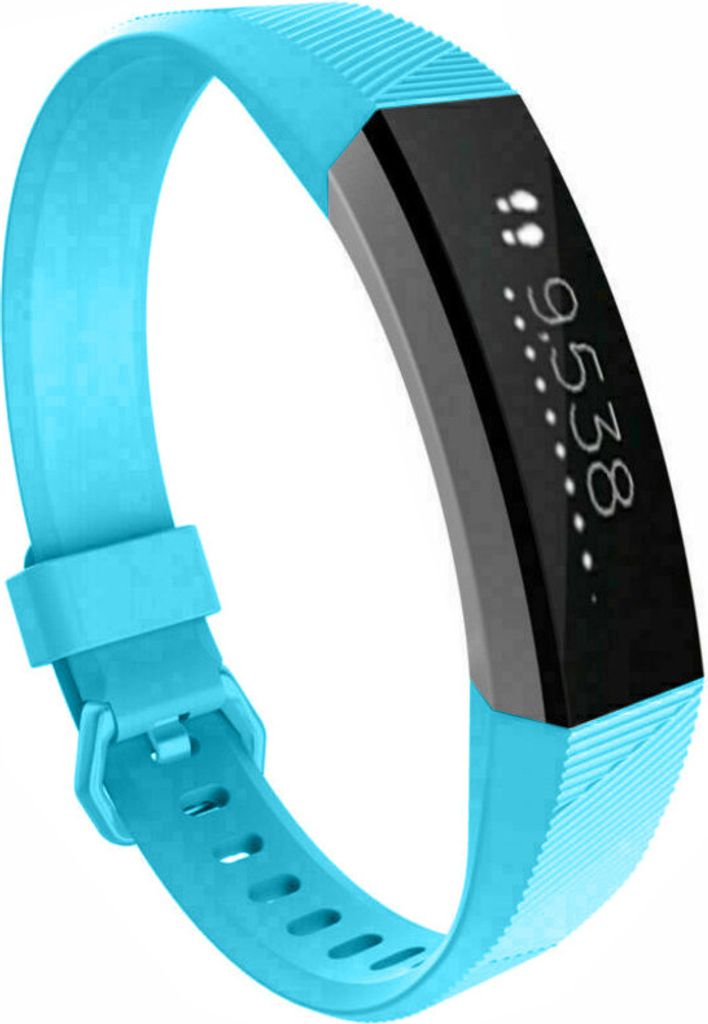 Strap-it Fitbit Alta / Alta HR Silikonarmband (HellBlau) - Große: M/L