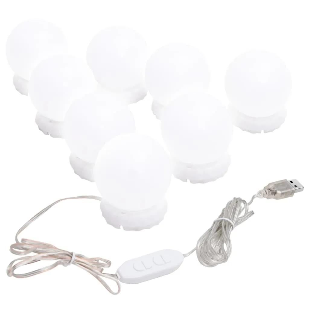 Specchio Rotondo LED vidaXL Vetro - Arredo Bagno e Camera Design - 10