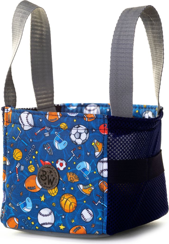 BAMBINIWELT Musikbox-Tasche Transporttasche Tasche für Hörwürfel z.B. Toniebox und Tigerbox Touch Halterung für Tonies KLEIN Modell 1