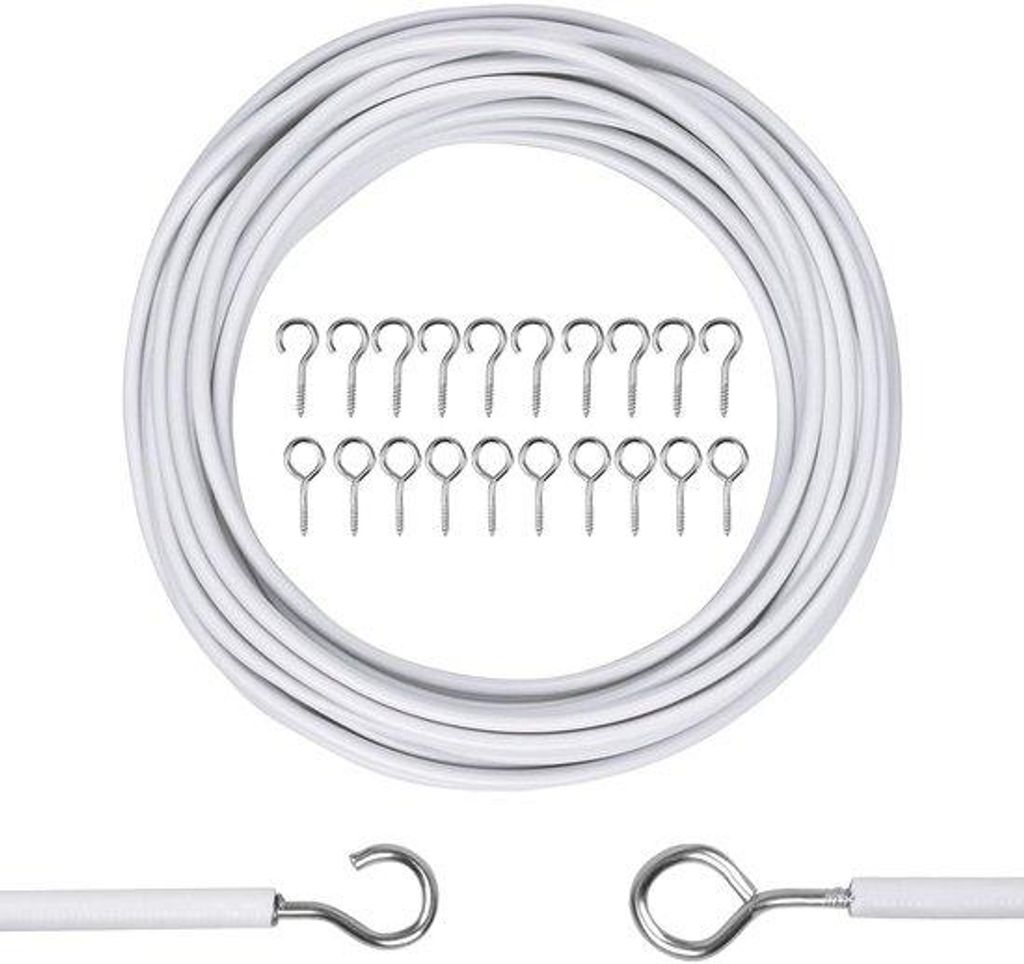 Verstrebare Gardinenstange 10m