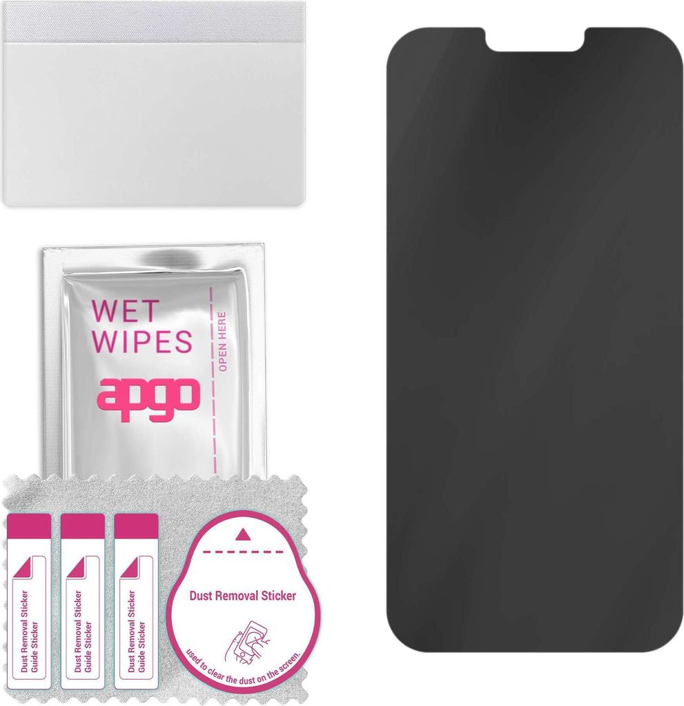 apgo Hybrid Privacy Schutzglas, Matt, kompatibel mit Apple iPhone 14 Plus, Anti-Spy, toller Ersatz für Hartglas, kratzfester Displayschutzglas, Di...