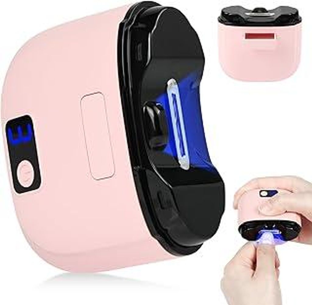 AOOWU Elektrischer Nagelknipser, Nageltrimmer Nagelpolierer 2 in 1, Nagelreste mit Licht, Kabelloser 3-Gang-Nagelknipser, Kein Lärm Fingernagelkni...