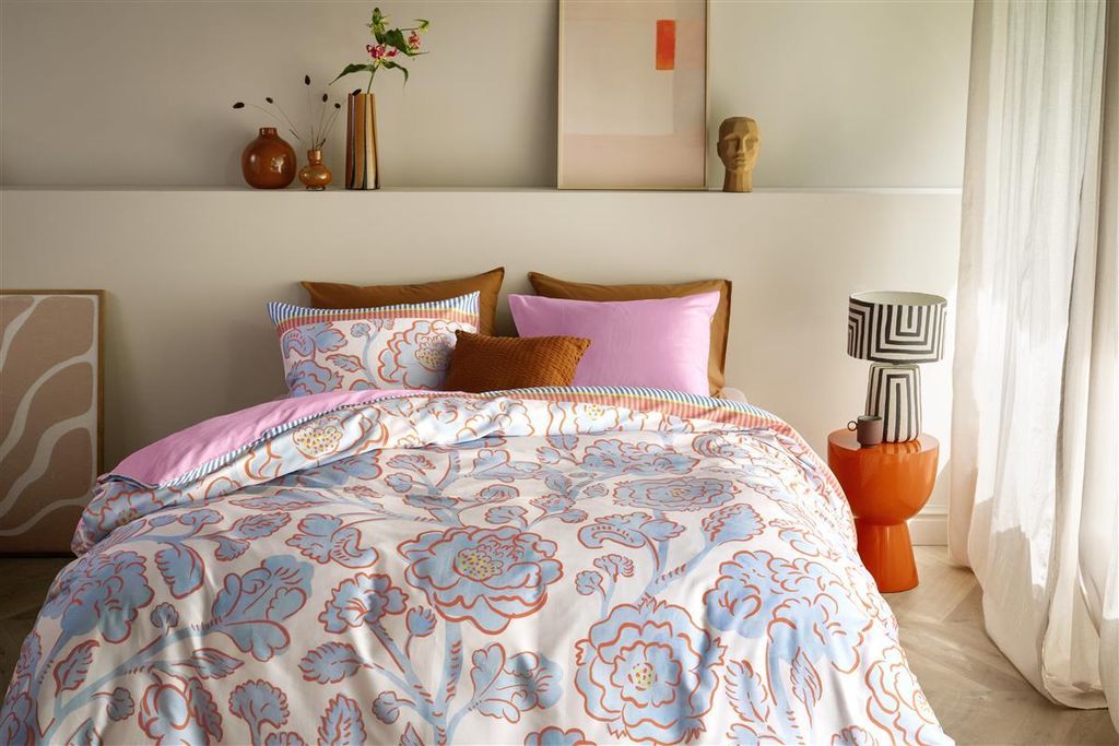 Oilily Mako-Satin Bettwäsche-Garnitur Jazmin Farbe Multi Größe 155x220+80x80
