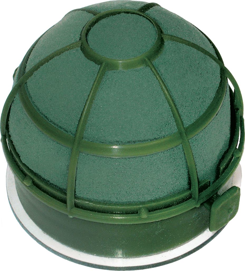 Nass Steckschaum Kugel 9x7cm mit Saugnapf für Auto 1 Stück Produktbild 
