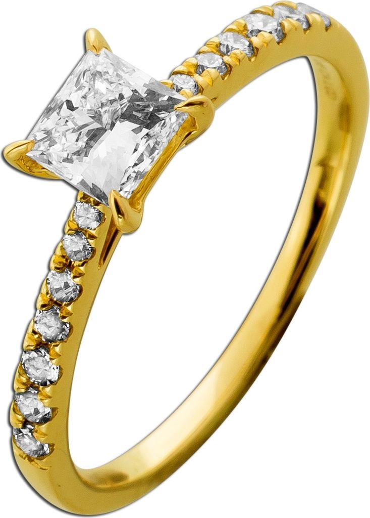 Diamantring 1.25ct Gold 585 14K Lab Grown Brillanten Diamant IGI 20