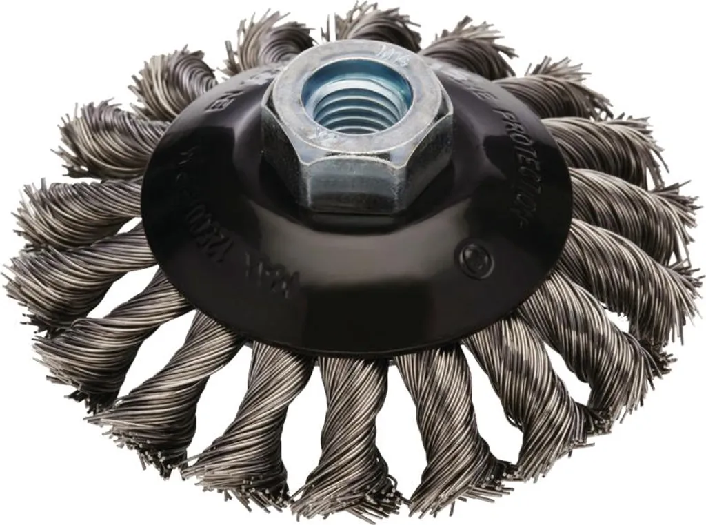 Spazzola Conica 100mm M14 per Smerigliatrice | Acciaio Professionale