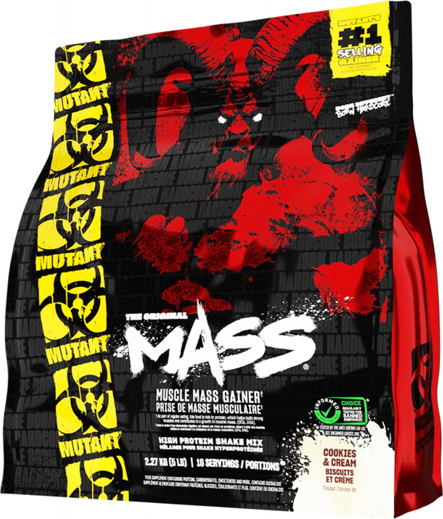 Mutant Mass Mass Gainer Pulver, Keks Creme, 2270 g Produktbild 