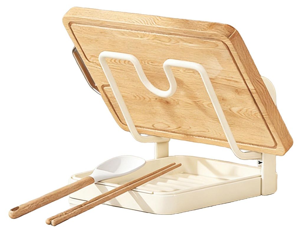 Aufbewahrungsgestell für Topfdeckel mit Abtropfschale, U-förmige Nut für sicheren Halt der Deckel, vielseitiger Küchenutensilien-Organizer