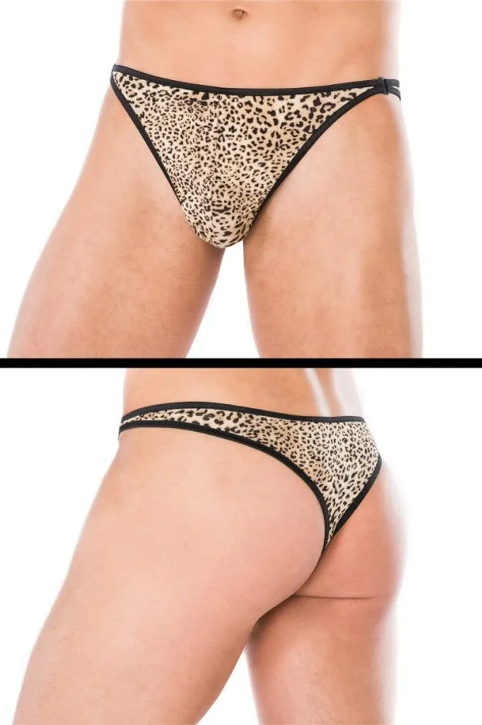 Andalea Men Collection MC/9073 Leopard String - Taglie Forti 2XL/3XL