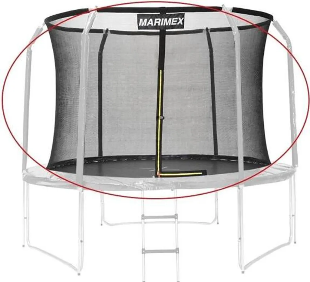 Filet de Sécurité de Remplacement pour Trampoline Marimex Ø 305cm Noir