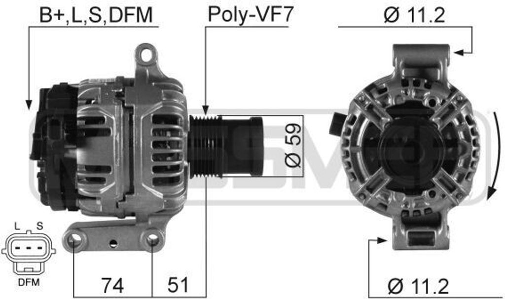 ERA 210278A - OE 4069776 Lichtmaschine für Transit