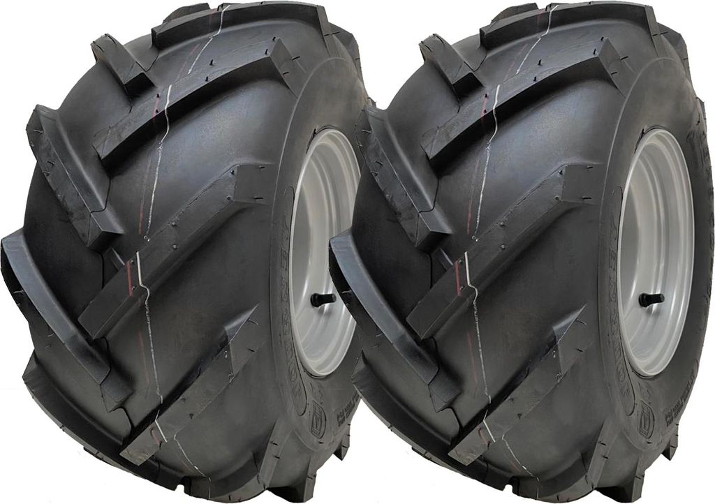 18x9.50-8 Open Centre Reifen auf Felge Cleated Rotovator 4 Stud 100mm PCD (Satz von 2)