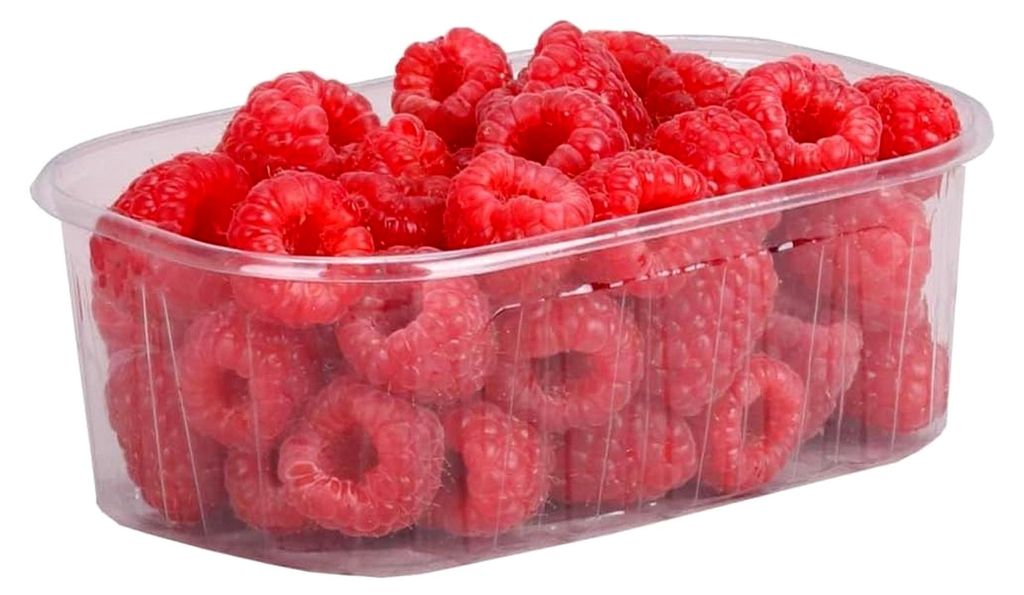 Beerenschalen, rPET, transparent, Füllmenge ca. 250 g, 143 x 96 x 50 mm, 2600 Stück