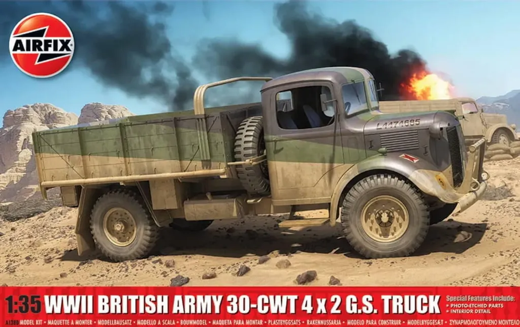 Maquette Camion WWII A1380 : Fidélité Historique 30-cwt 4x2 GS 1/35