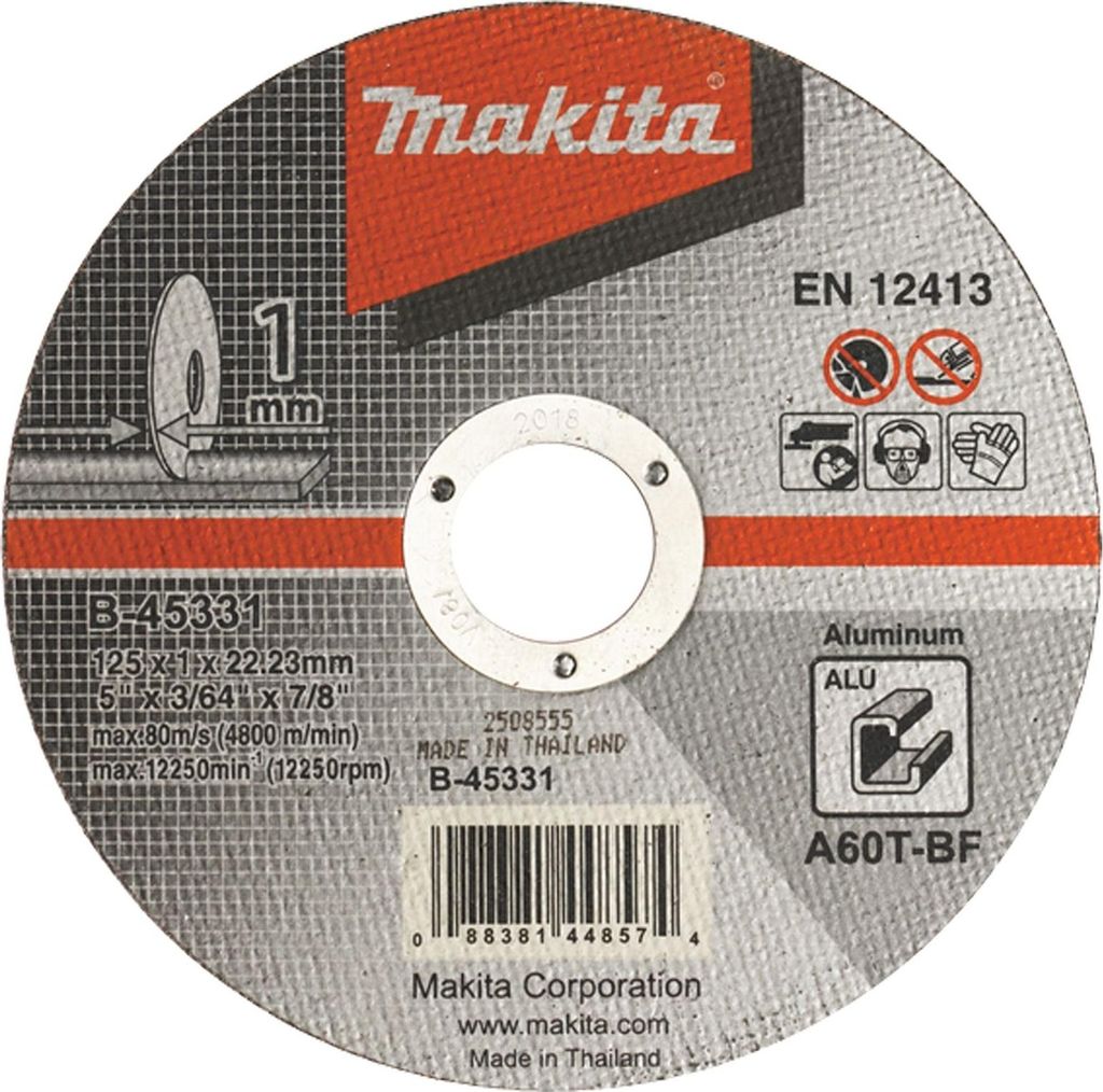 Makita B-45331 Disco da taglio 125x1mm in alluminio Immagine del prodotto 