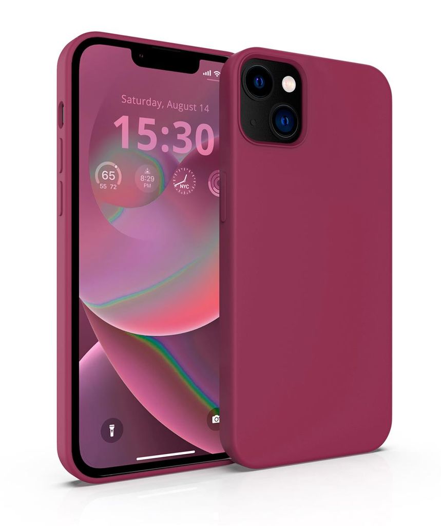 MyGadget Hülle kompatibel mit Apple iPhone 14 Plus - Gummierte Handyhülle - 3 Layer Struktur Schutzhülle mit Soft Inlay & Hardcase Cover außen ...