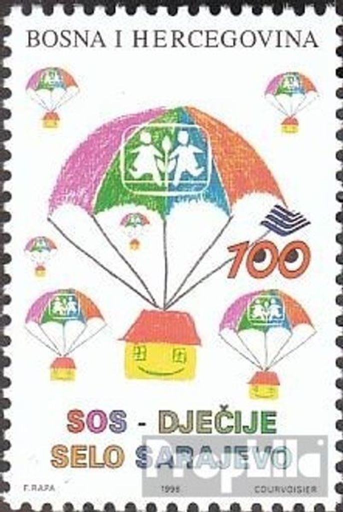 Briefmarken Bosnien-Herzegowina 1996 Mi 65 (kompl.Ausg.) postfrisch Woche des Kindes