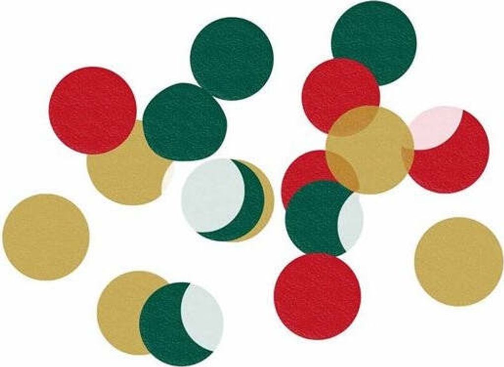 Red and Green Party Konfetti Mix 10g