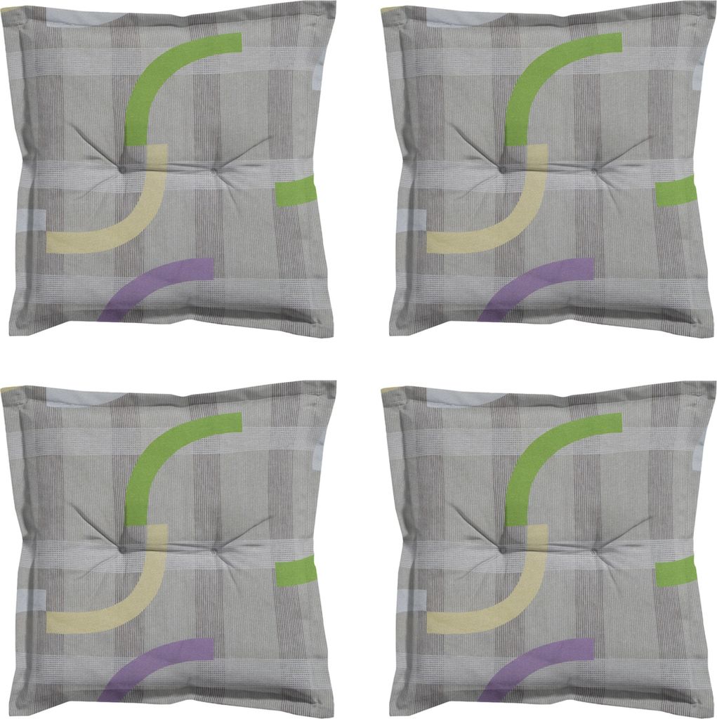 Madison - Sitzkissen Tess lila - Ca. 50x50 cm - 4er-Set