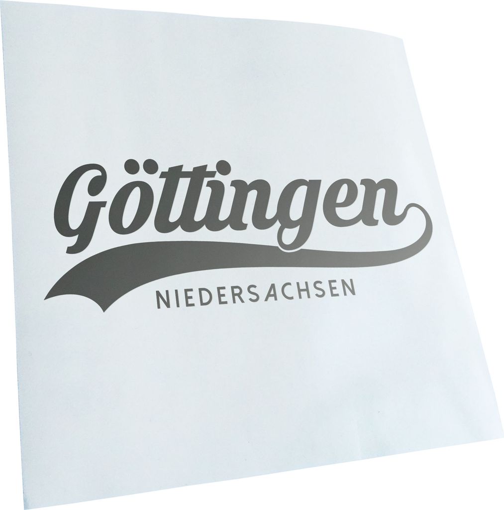 Kiwistar - Autoaufkleber - Göttingen Niedersachsen - Silber - 50x18cm - Aufkleber für Auto, Laptop, Fahrrad, LKW, Motorrad Mehrfarbig JDM Decal R...