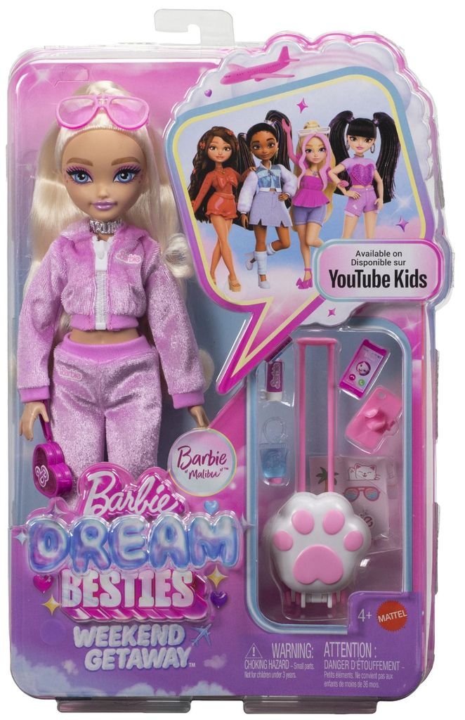Barbie Dream Besties JMV16, bambola alla moda, per bambine, Immagine del prodotto 