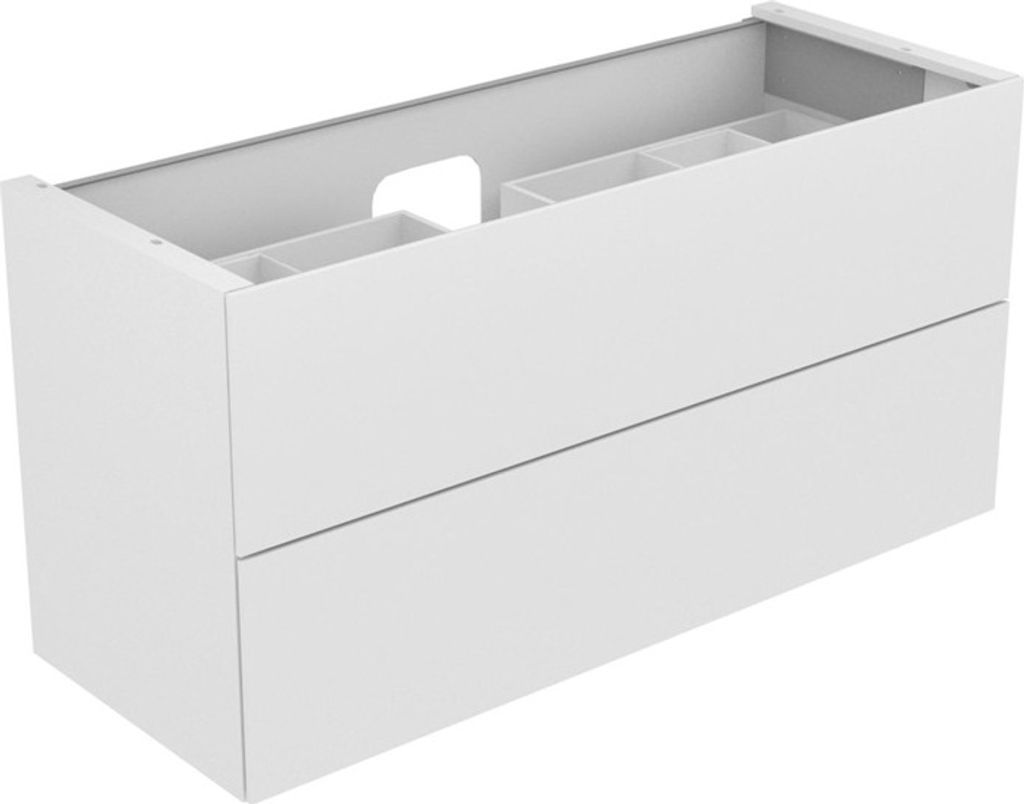 Keuco Edition 11 Waschtischunterbau 1400 x 700 x 535 mm mittig mit 2 Auszüge - Anthrazit Strukturlack - 31362390000