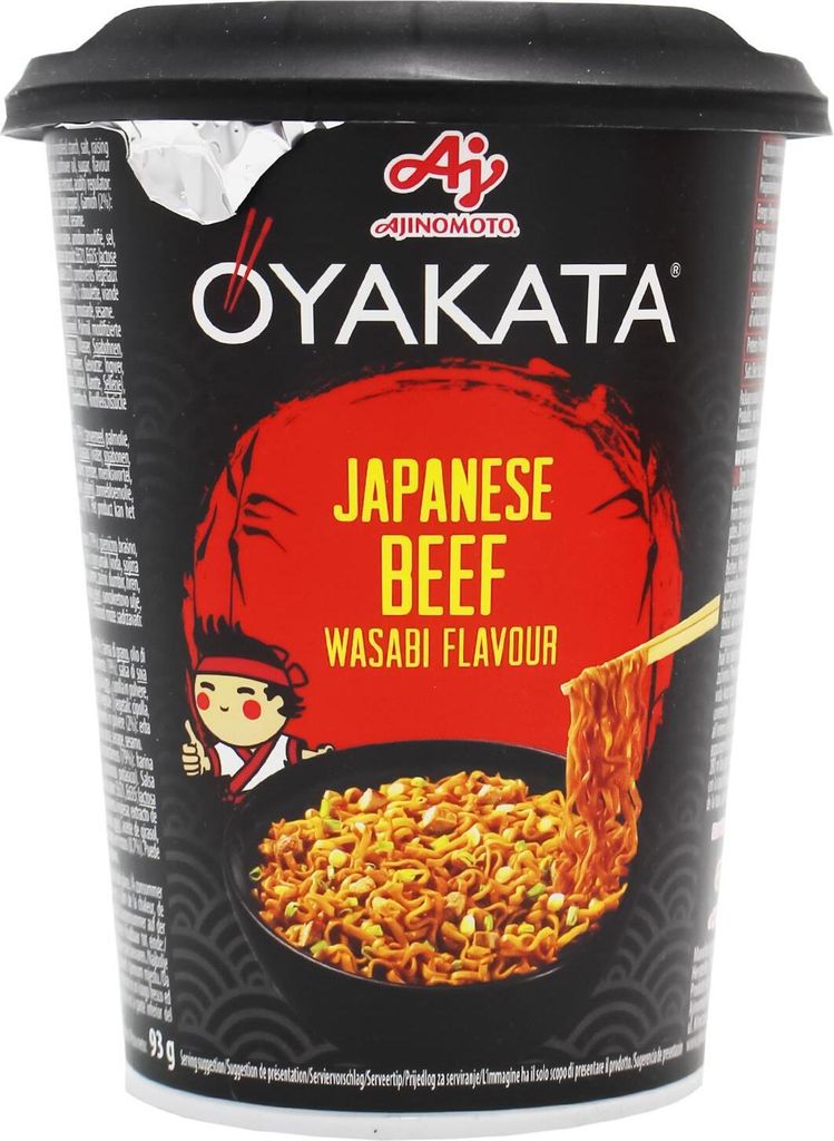 Ajinomoto Oyakata Instantnudeln Japanese Beef Wasabi Produktbild 