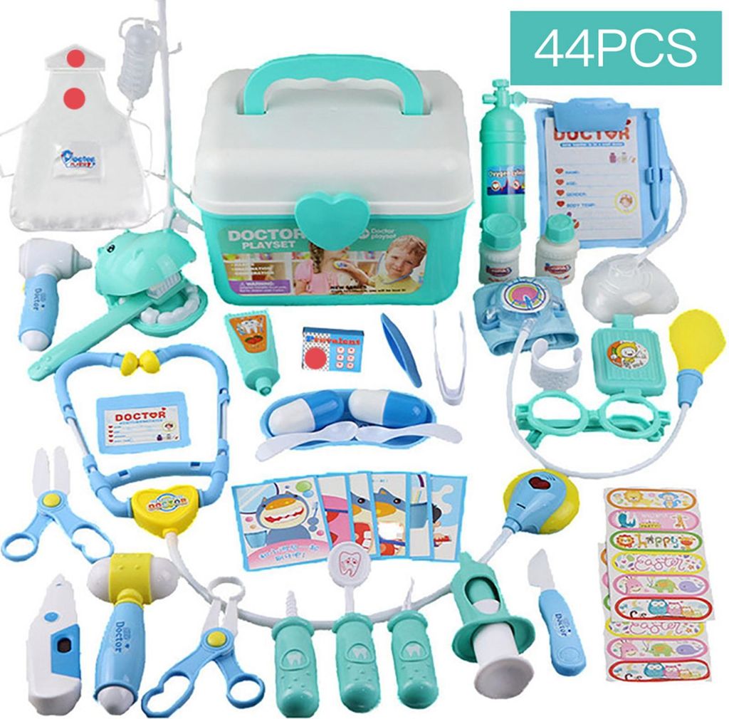 Mallette de médecin pour enfants - 44 pièces, bleu, avec Image du produit 