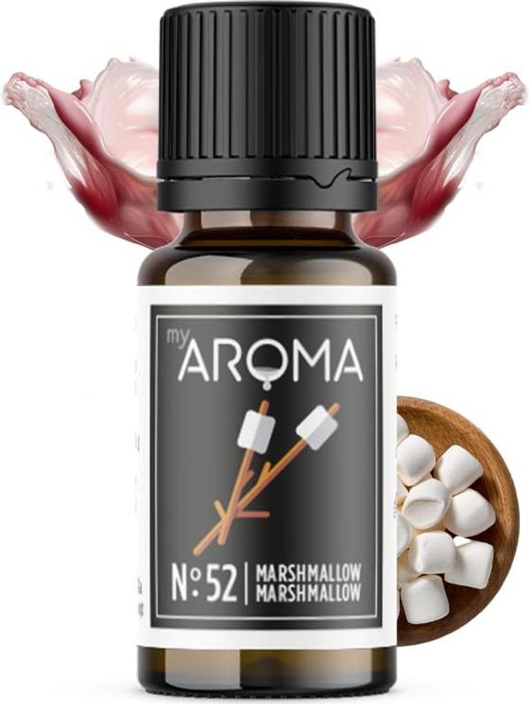 myAROMA Flavour Drops Marshmallow 10ml – Zuckerfrei, Kalorienfrei & Vegan