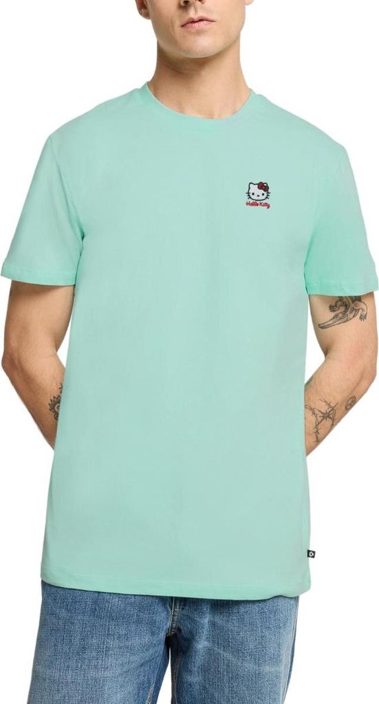 Spreadshirt Hello Kitty Stick Portrait Männer Premium T-Shirt, 4XL, Mint