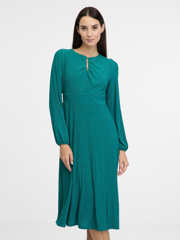 Orsay Grünes Damen Midikleid 1001042A01437__XS