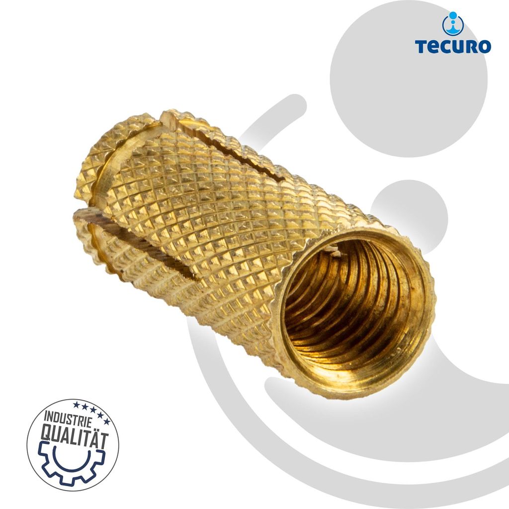 tecuro Messing Spreizdübel M16 x 43 mm, gerändelt - Produktbild 2