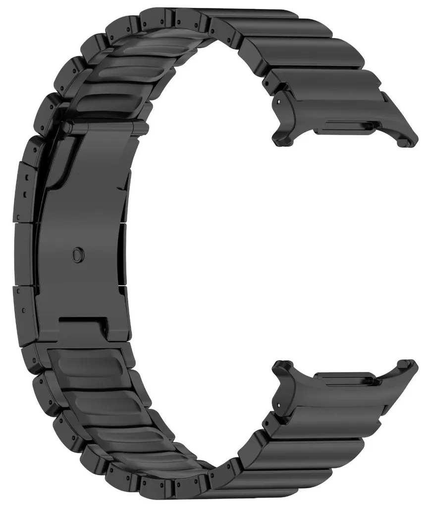 Bracelet Samsung Watch 8 Finition Titane DLC Noir 18.5cm Haute Qualité