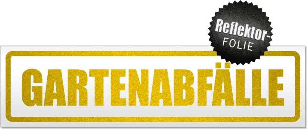 Gartenabfälle Magnetschild Schild magnetisch