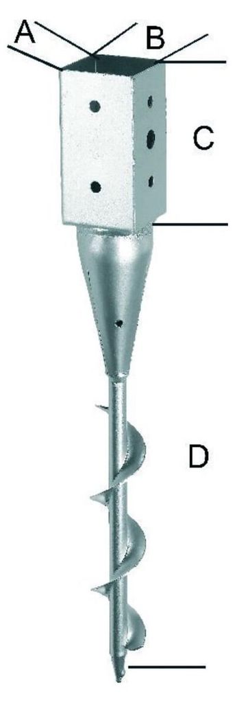 Einschraubbodenhülse tzn 91x650 mm Produktbild 